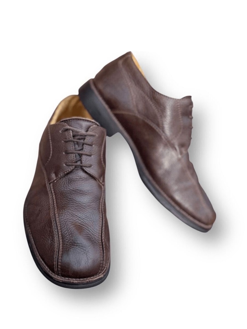 Brown Leather Oxford Dress Shoes Business Casual Size 10.5 Versatile Effortless